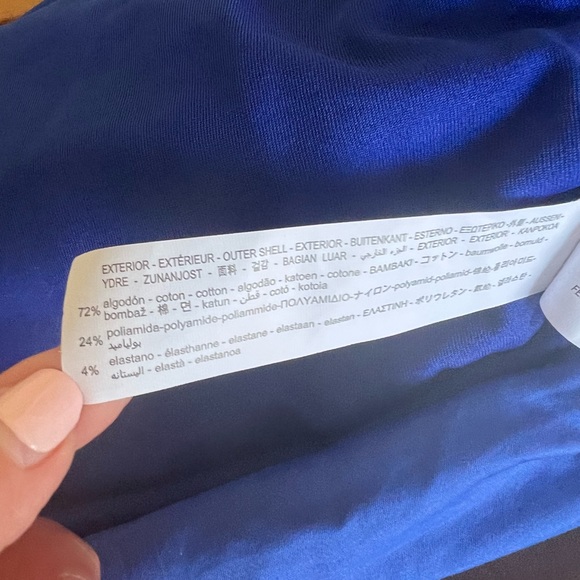 NWT Zara Blue Mock Neck Mini Dress Size Medium - Picture 8 of 9